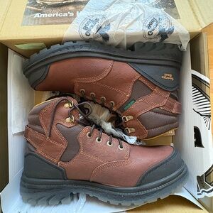 New with Box Georgia Boot Brown & Black Composite Toe Work Boots size 12